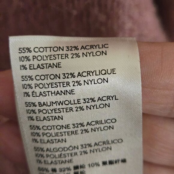 Free People Womens Brookside Sweater Oversized Tunic V-Neck Alpine Rose  Size S - Picture 7 of 8